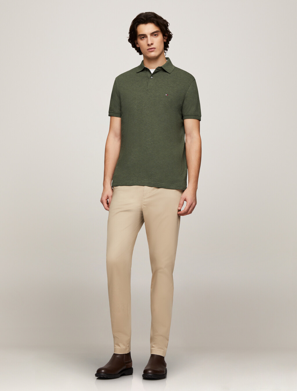 1985 Collection Regular Polo, Utility Olive Heather, hi-res