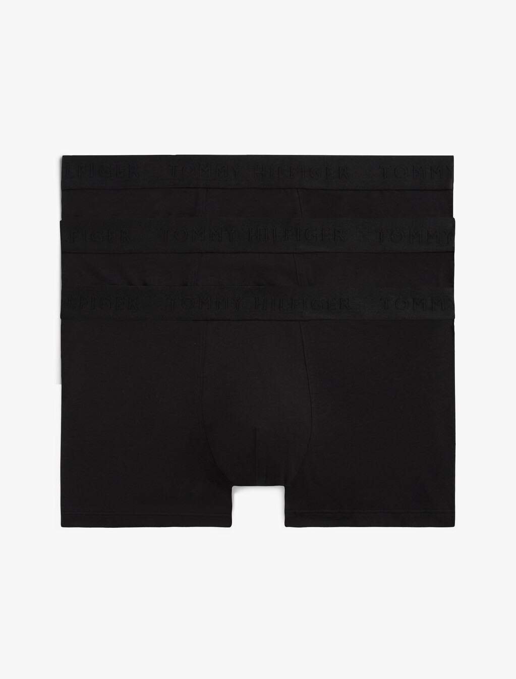 3-Pack Everyday Luxe Tonal Waistband Trunks, Black/Black/Black, hi-res