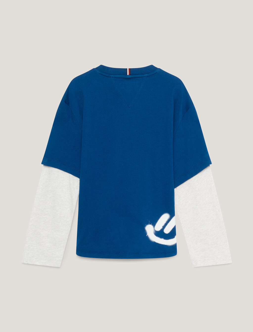 男童裝 HILFIGER 塗鴉長袖 T 恤, Deep Indigo, hi-res