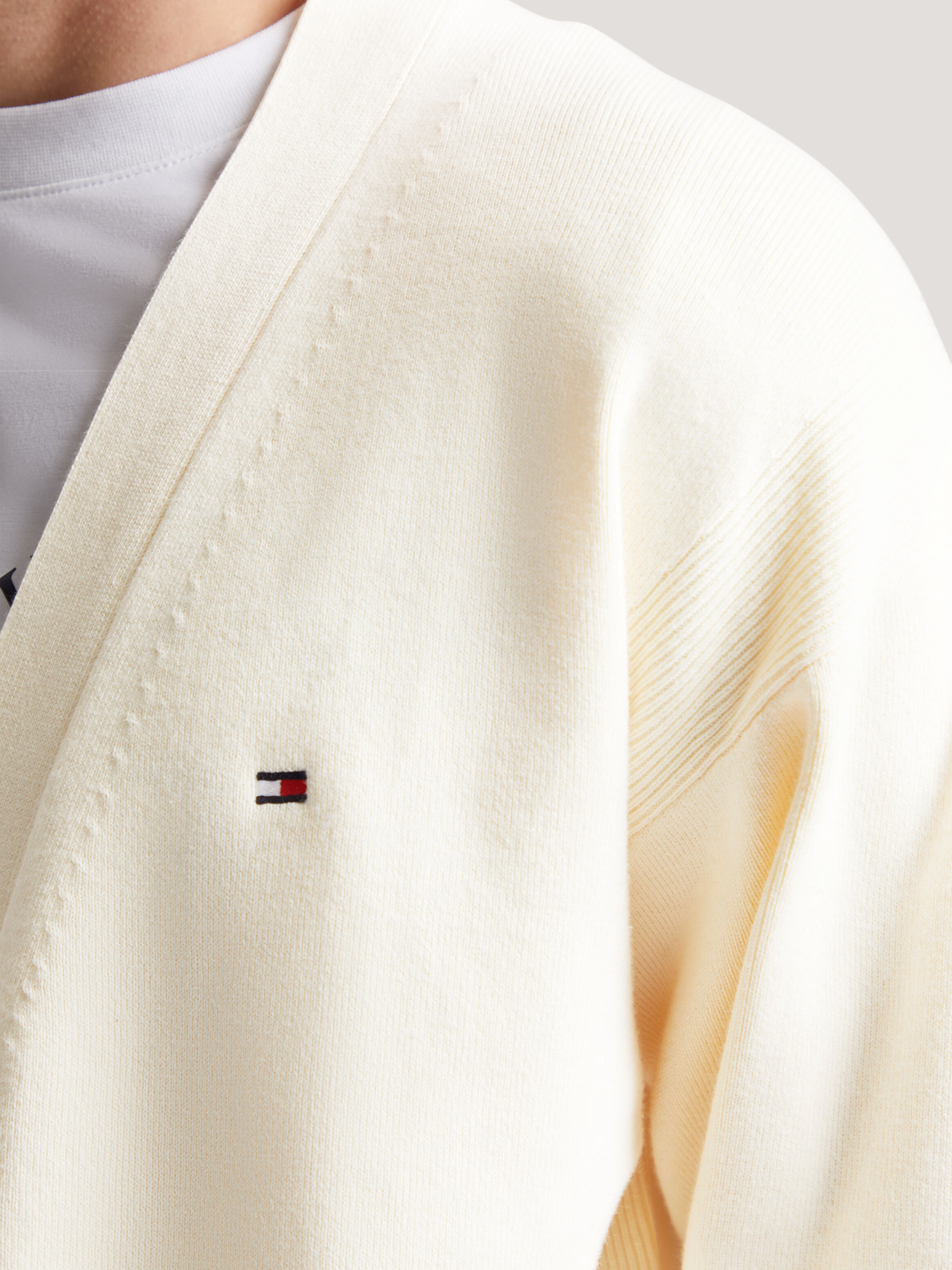 Essential Flag Cardigan natural Tommy Hilfiger Taiwan