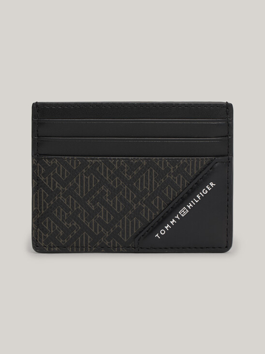 TH Monogram Leather Card Holder