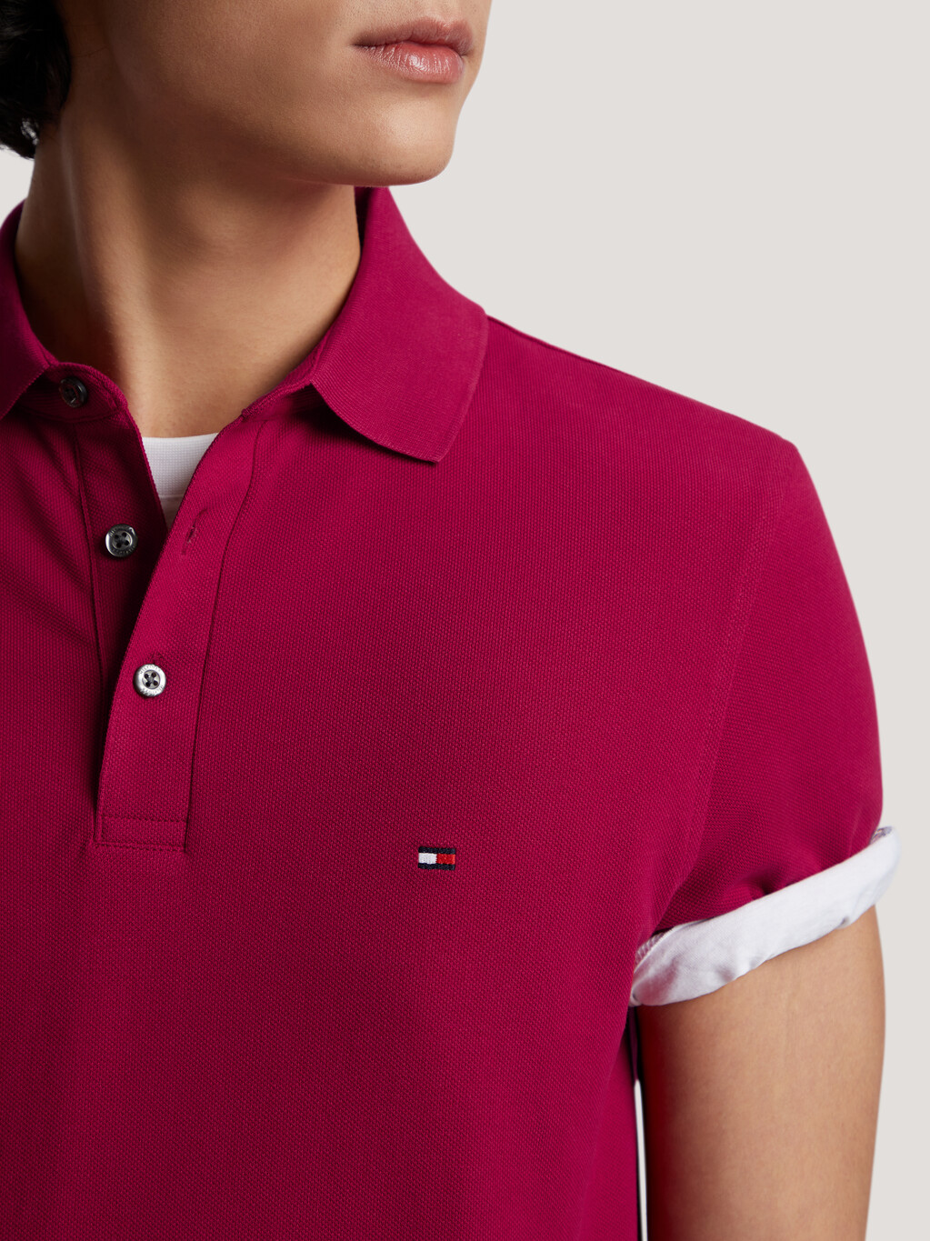 1985 Collection Slim Fit Polo, Royal Berry, hi-res