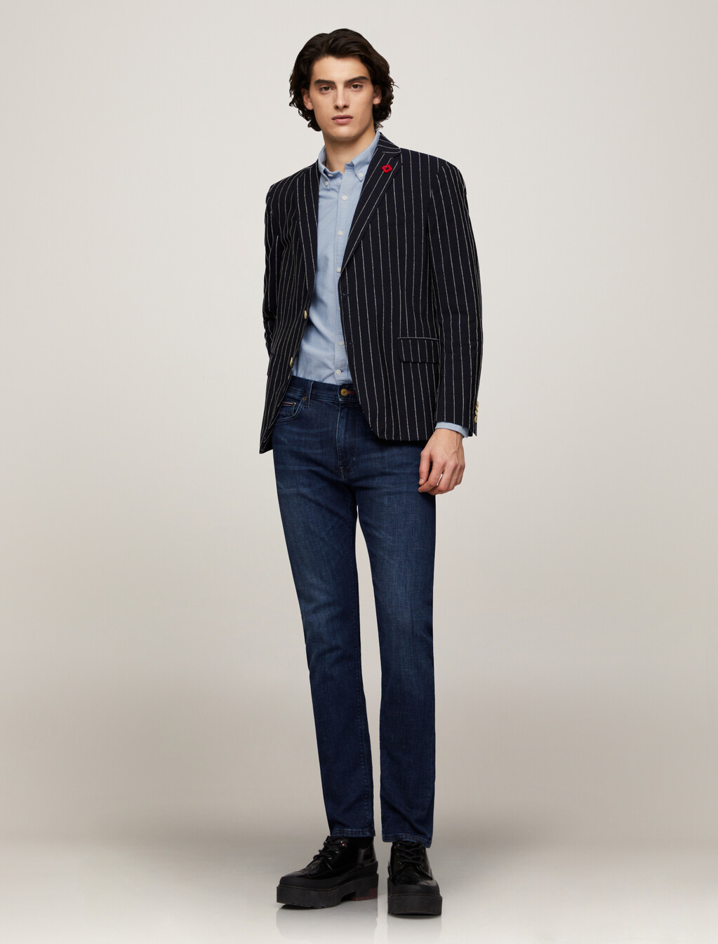Organic Cotton Oxford Shirt, Shirt Blue, hi-res
