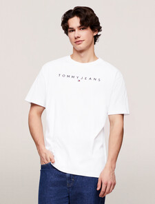 Logo Crew Neck T-Shirt, White, hi-res
