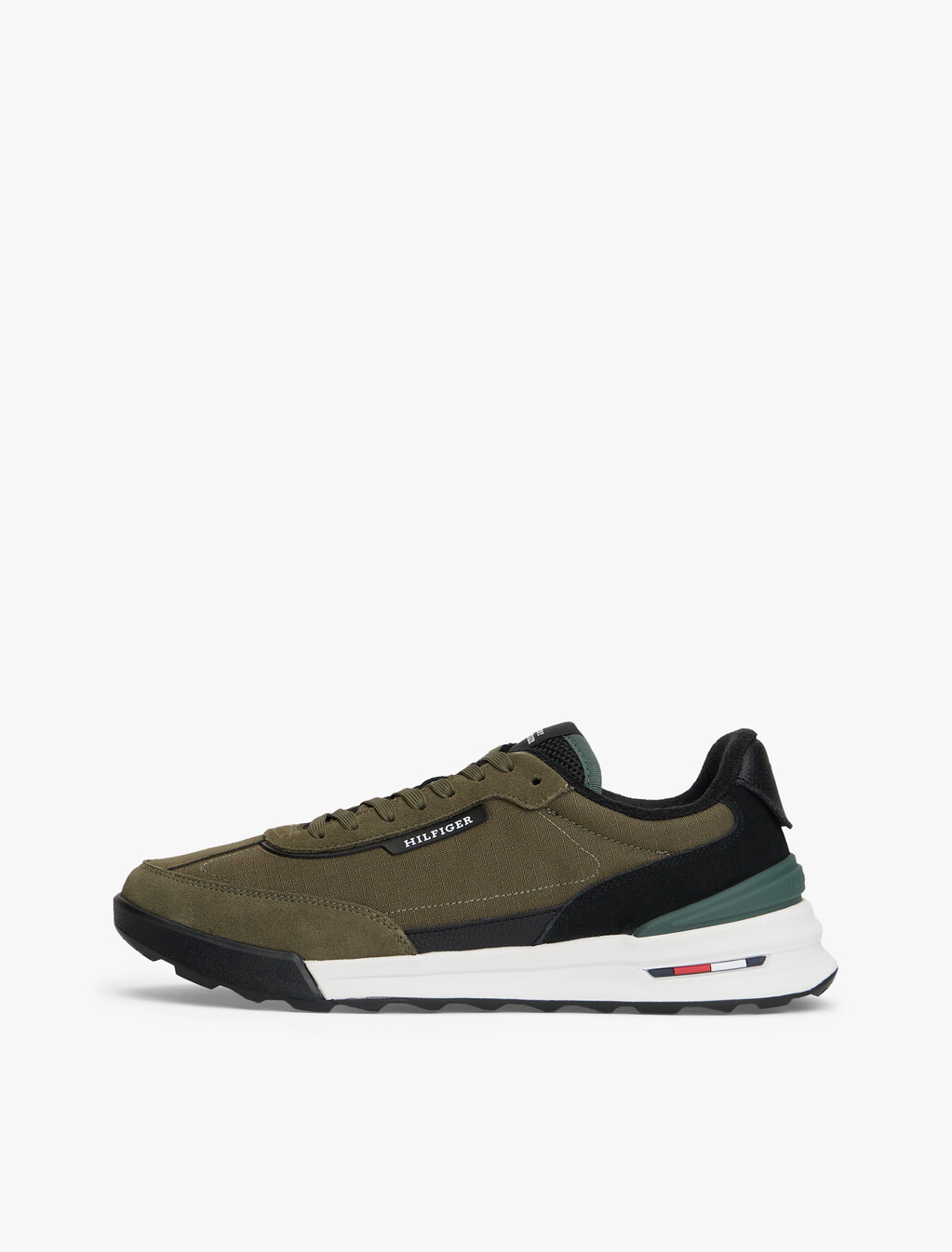 復古麂皮防滑運動鞋, Army Green, hi-res
