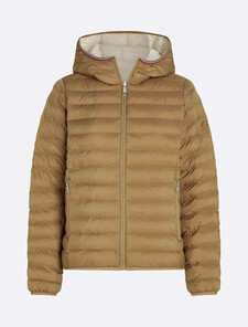 Reversible Lightweight Padded Jacket, Safari Canvas, hi-res