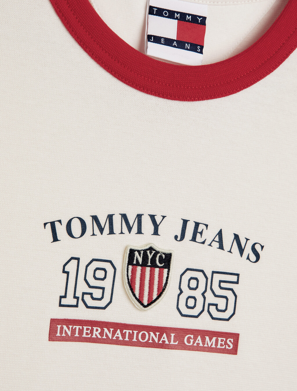 TJ x INTERNATIONAL GAMES 拼色 T 恤, Ancient White, hi-res