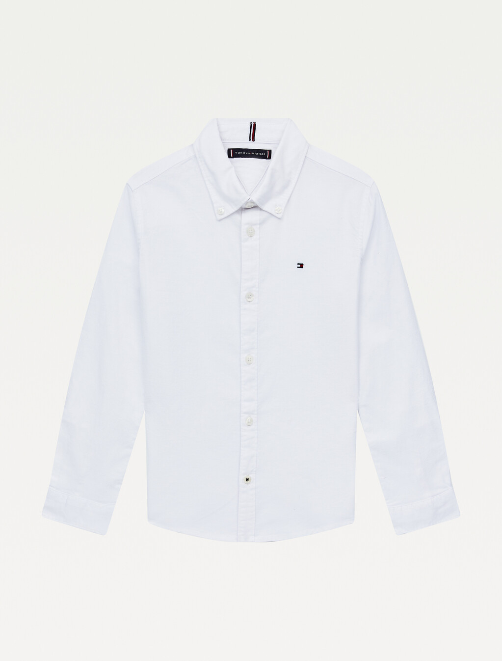 Boys Stretch Oxford Shirt, White, hi-res