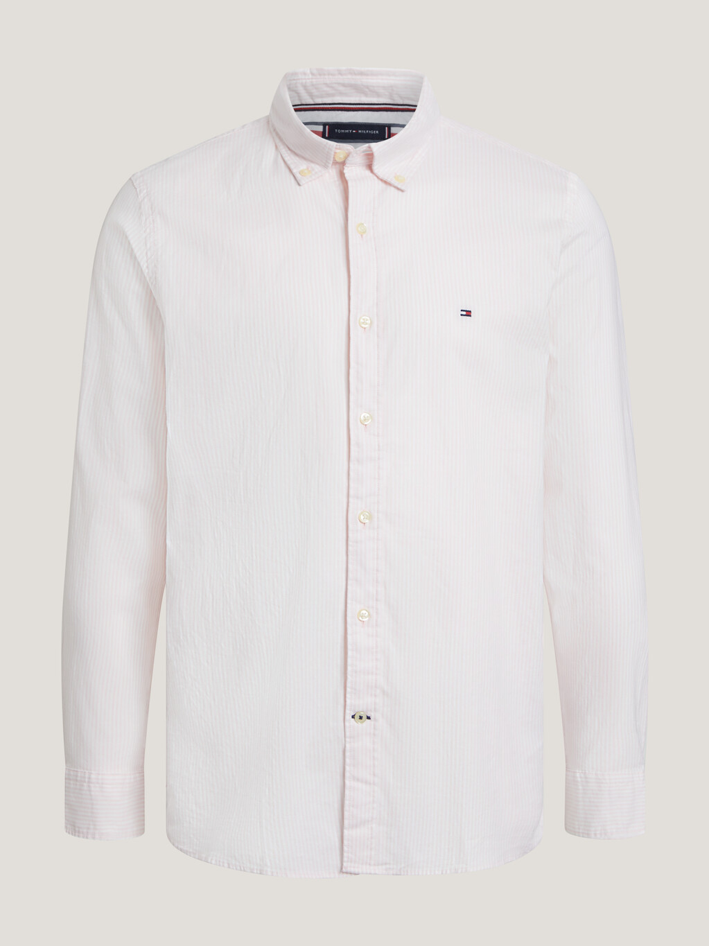 條紋標準版型裇衫, Pink / Optic White, hi-res