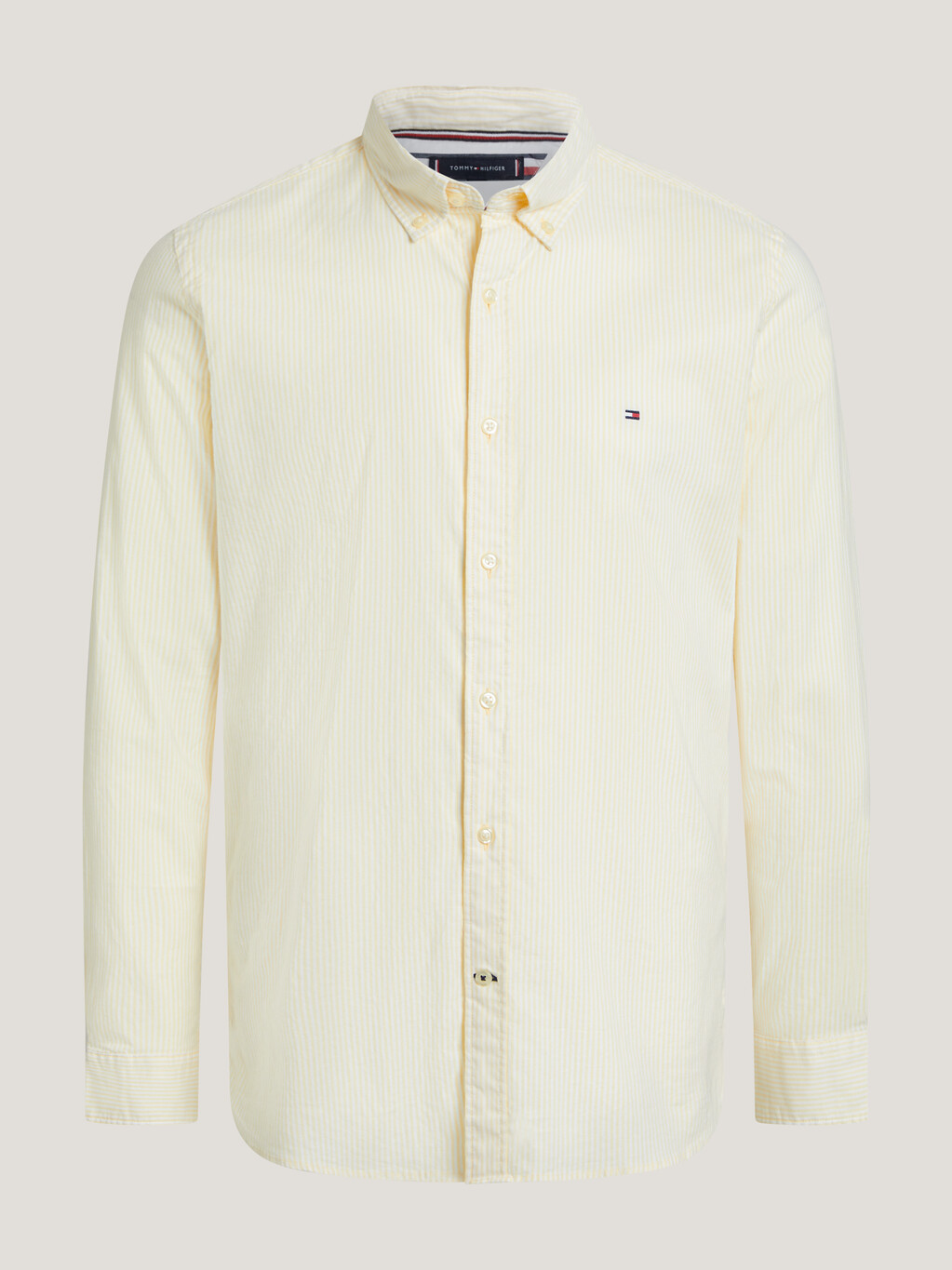 條紋標準版型裇衫, Yellow / Optic White, hi-res