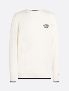 Hilfiger Crewneck Sweater, Ivory Petal, hi-res