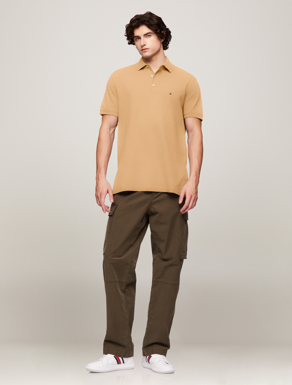 1985 系列修身 Polo 衫, Countryside Khaki, hi-res