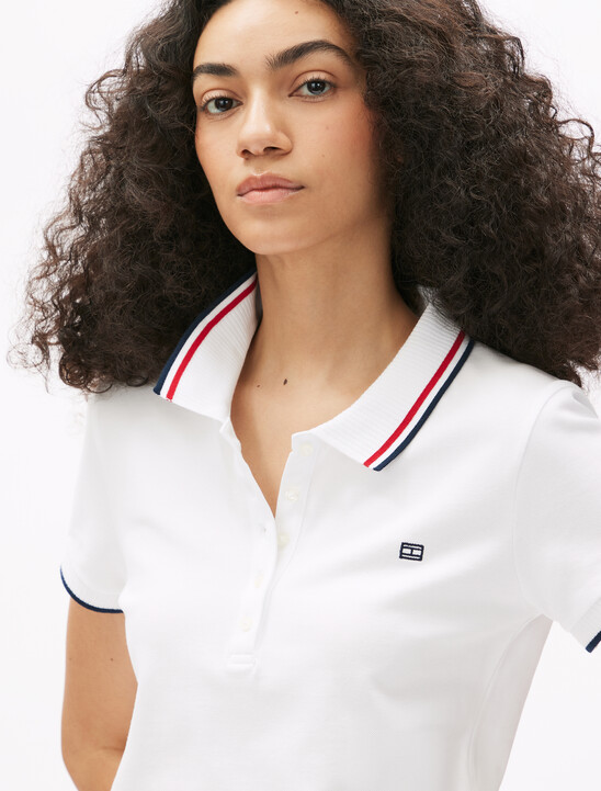 Asia Fit Slim Polo Shirt, Th Optic White Asia Fit Slim Polo Shirt