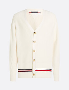 Relaxed V-Neck Cardigan, Ivory Petal, hi-res