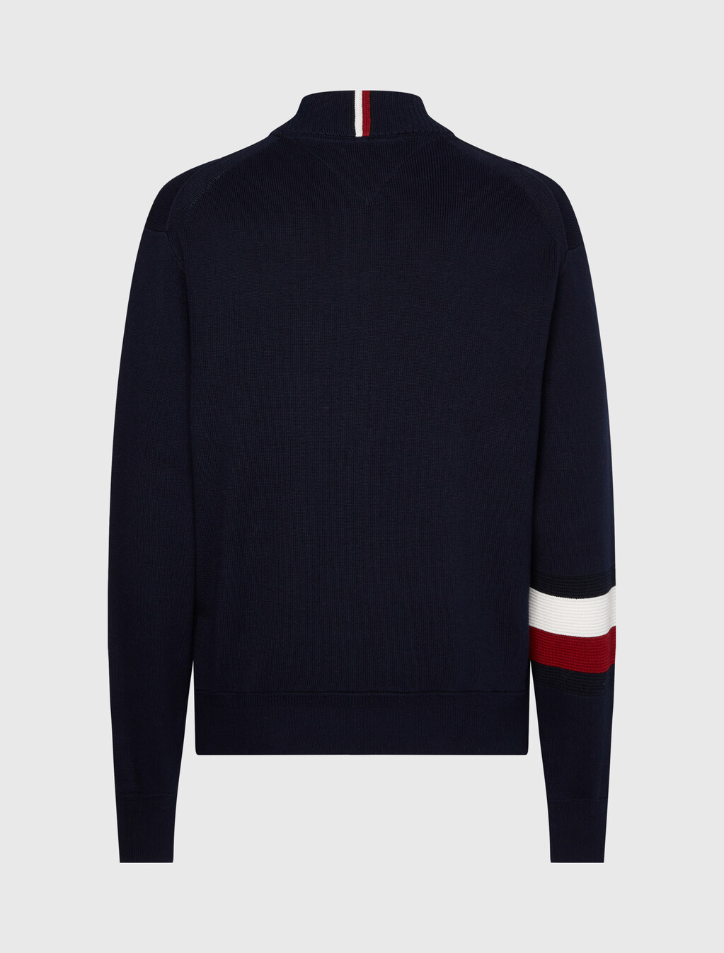 Stripe Sleeve Knit Jacket, Desert Sky, hi-res