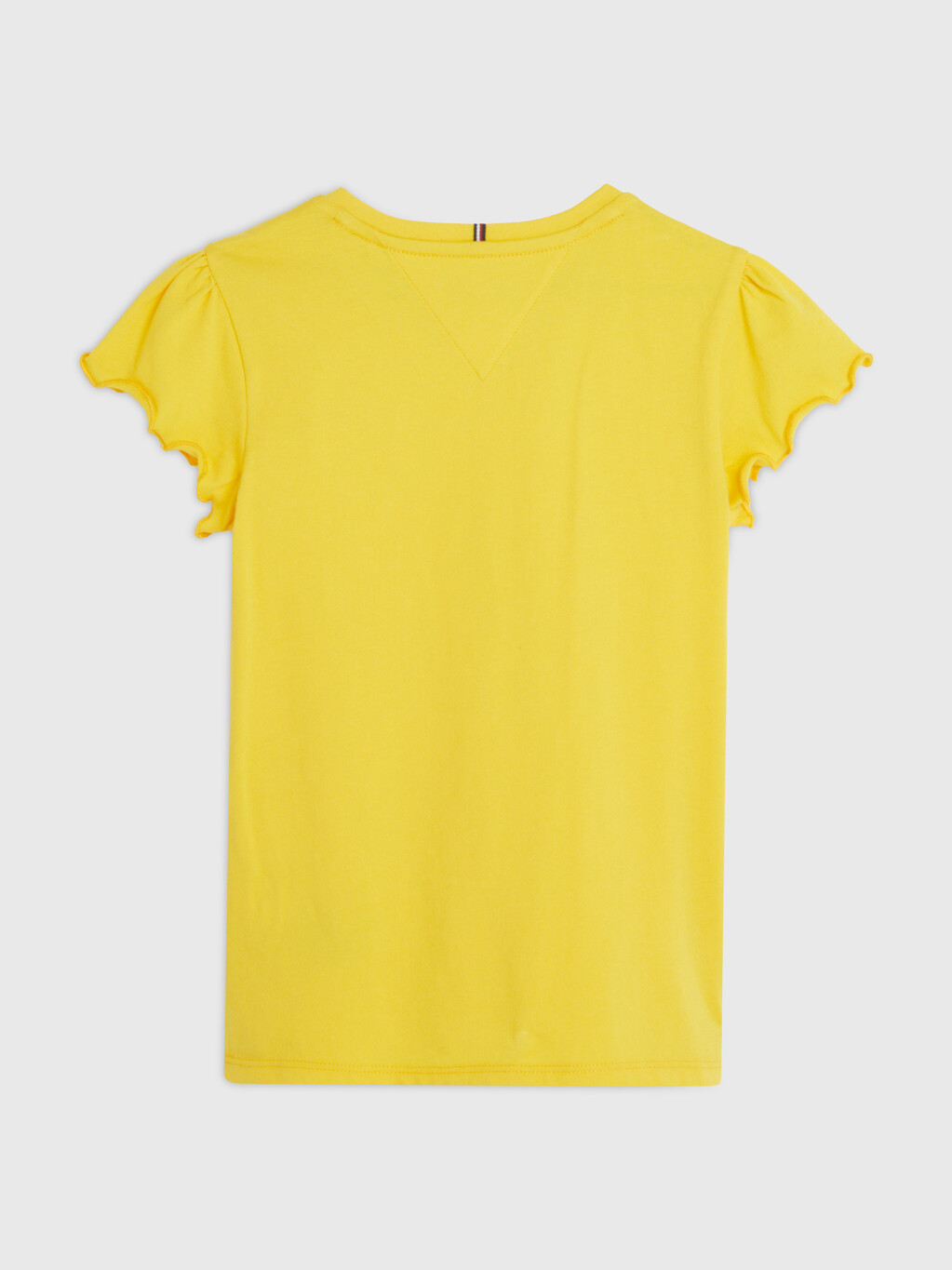 Essential 荷葉邊袖 T 恤, Star Fruit Yellow, hi-res