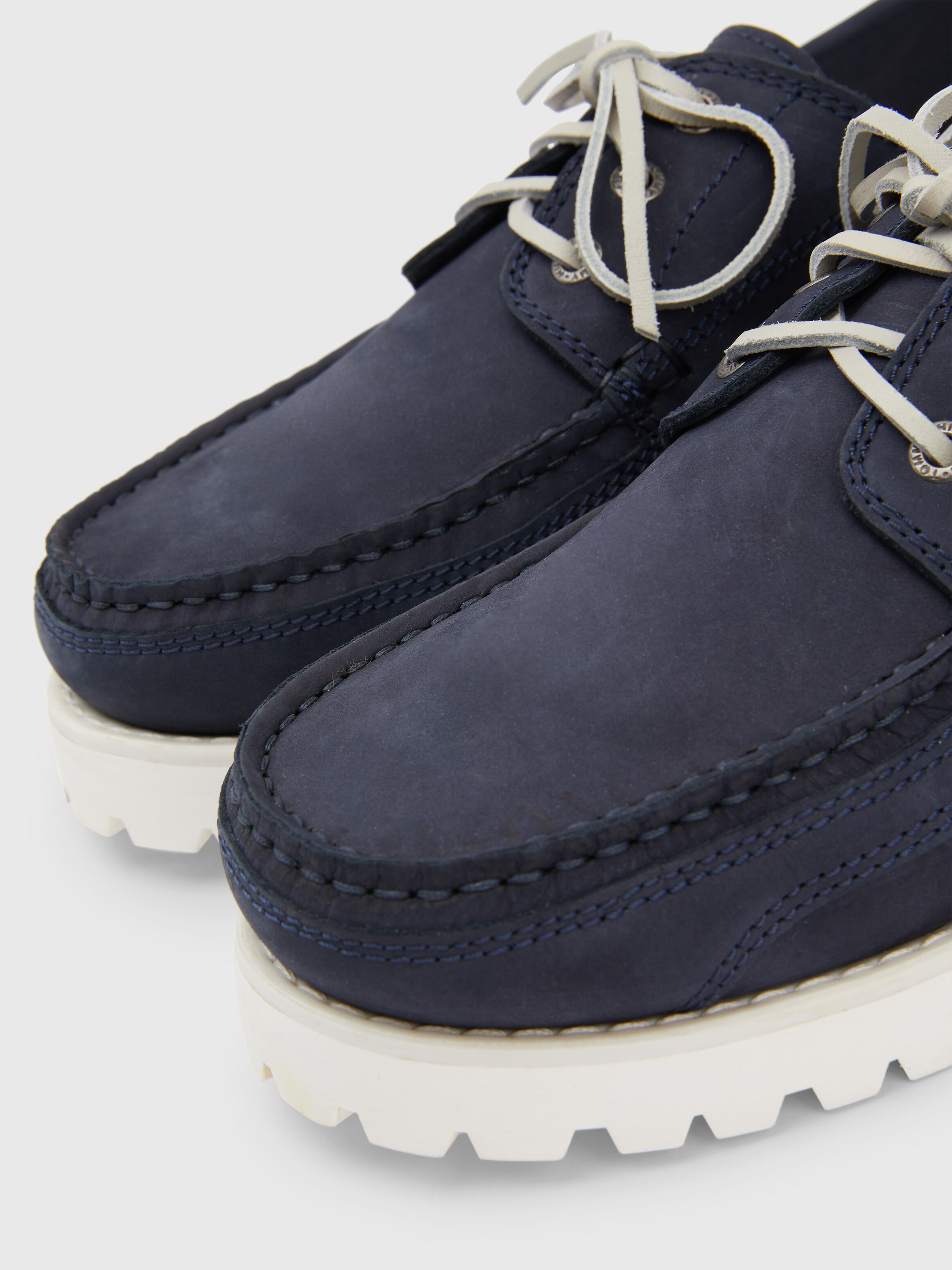 Nubuck Leather Cleat Chunky Boat Shoes blue Tommy Hilfiger Taiwan
