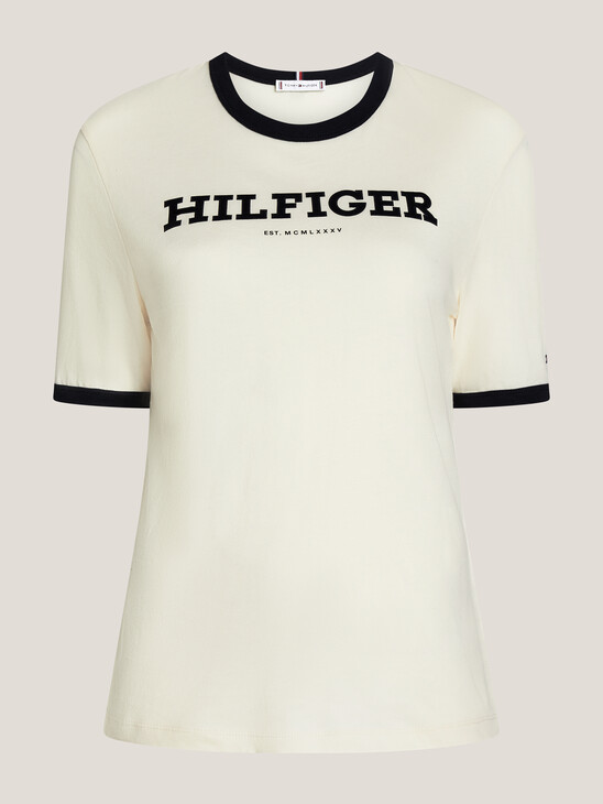 Hilfiger Monotype 植絨標誌 T 恤