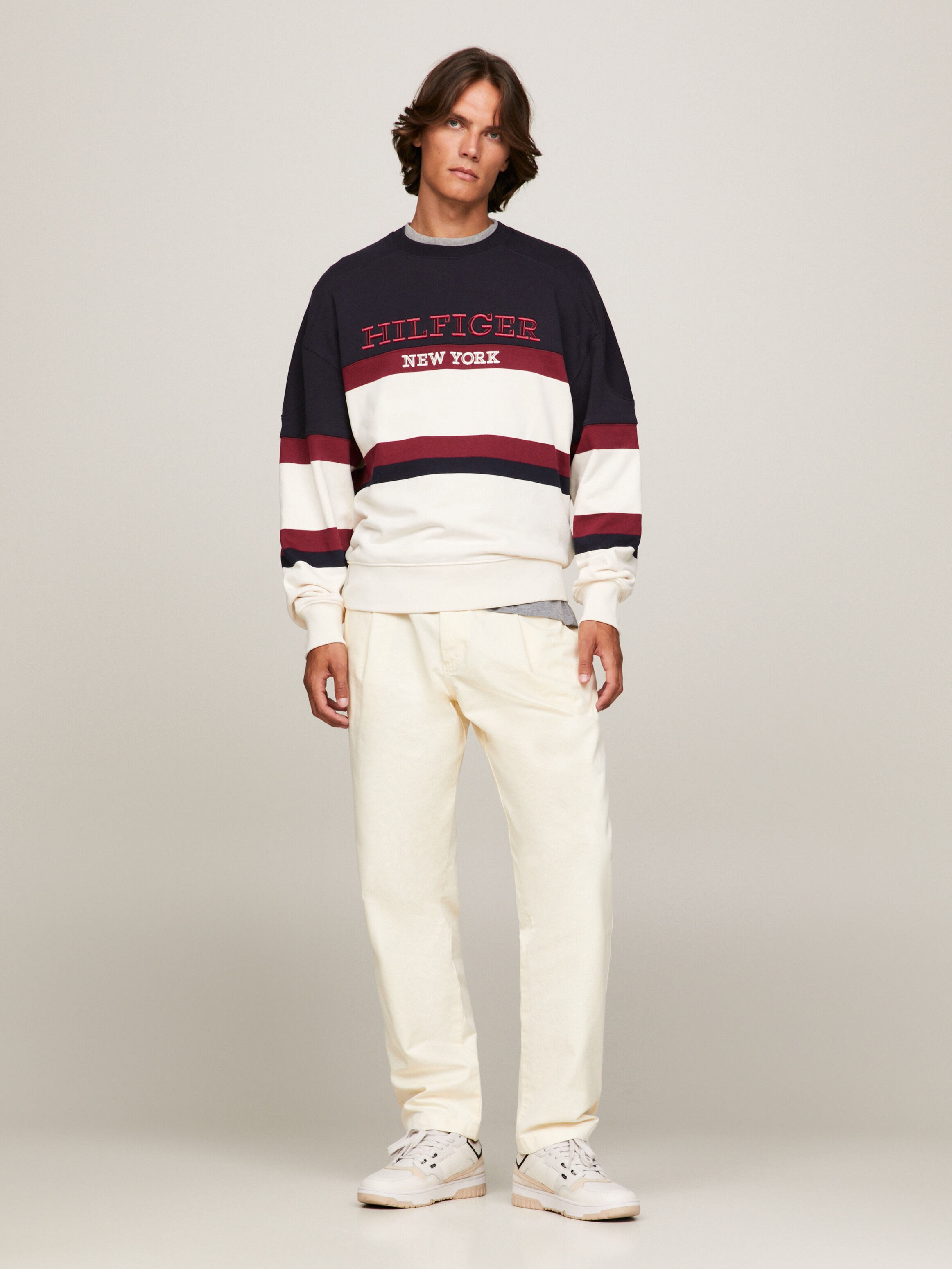 Tommy hilfiger colour sale block sweatshirt