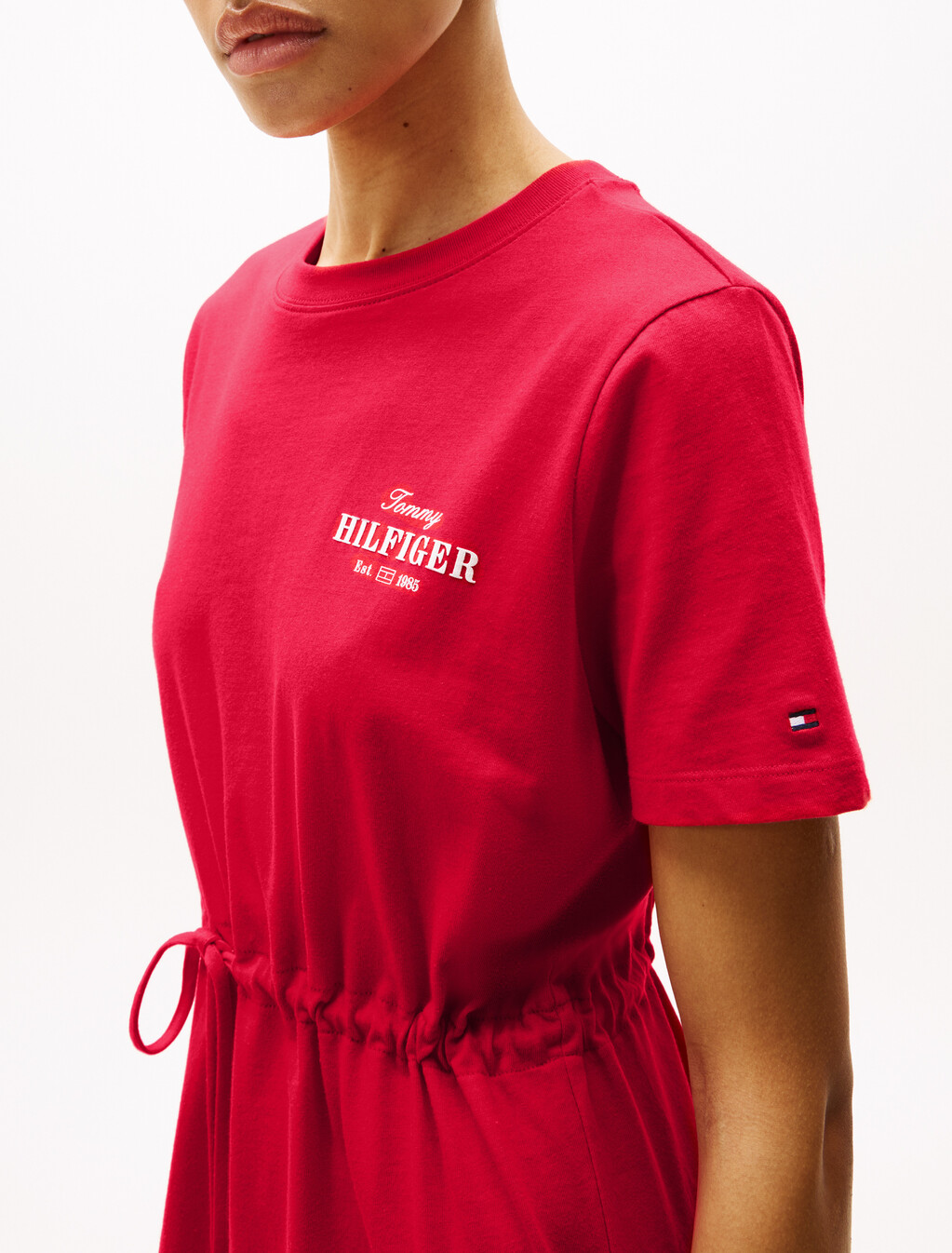 Hilfiger T 恤洋裝, Primary Red, hi-res