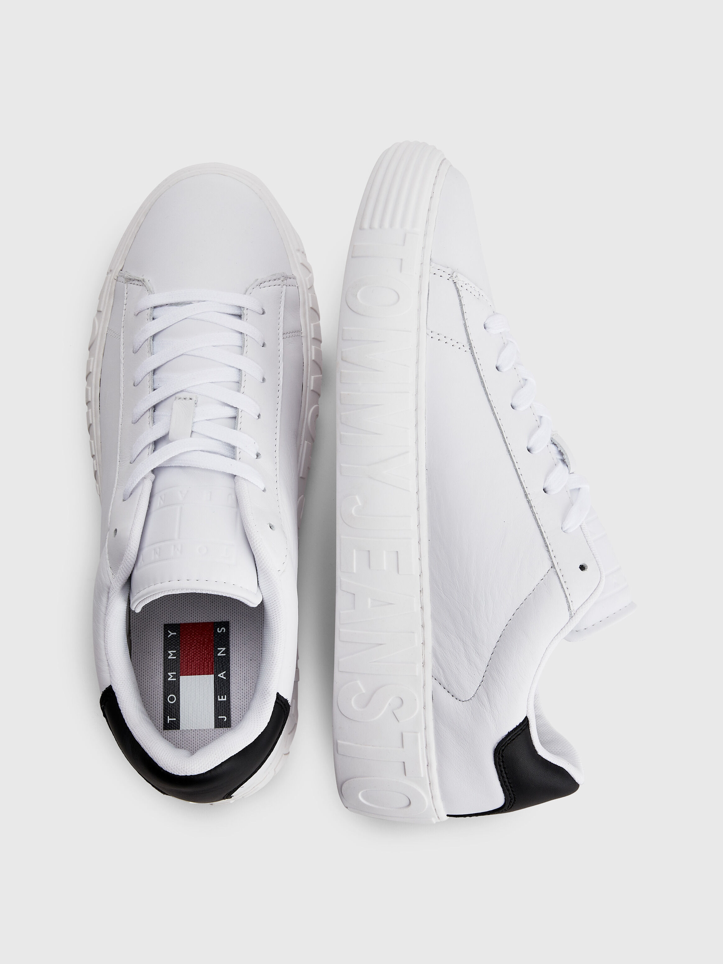 Tommy hilfiger cool leather shop debossed sneaker
