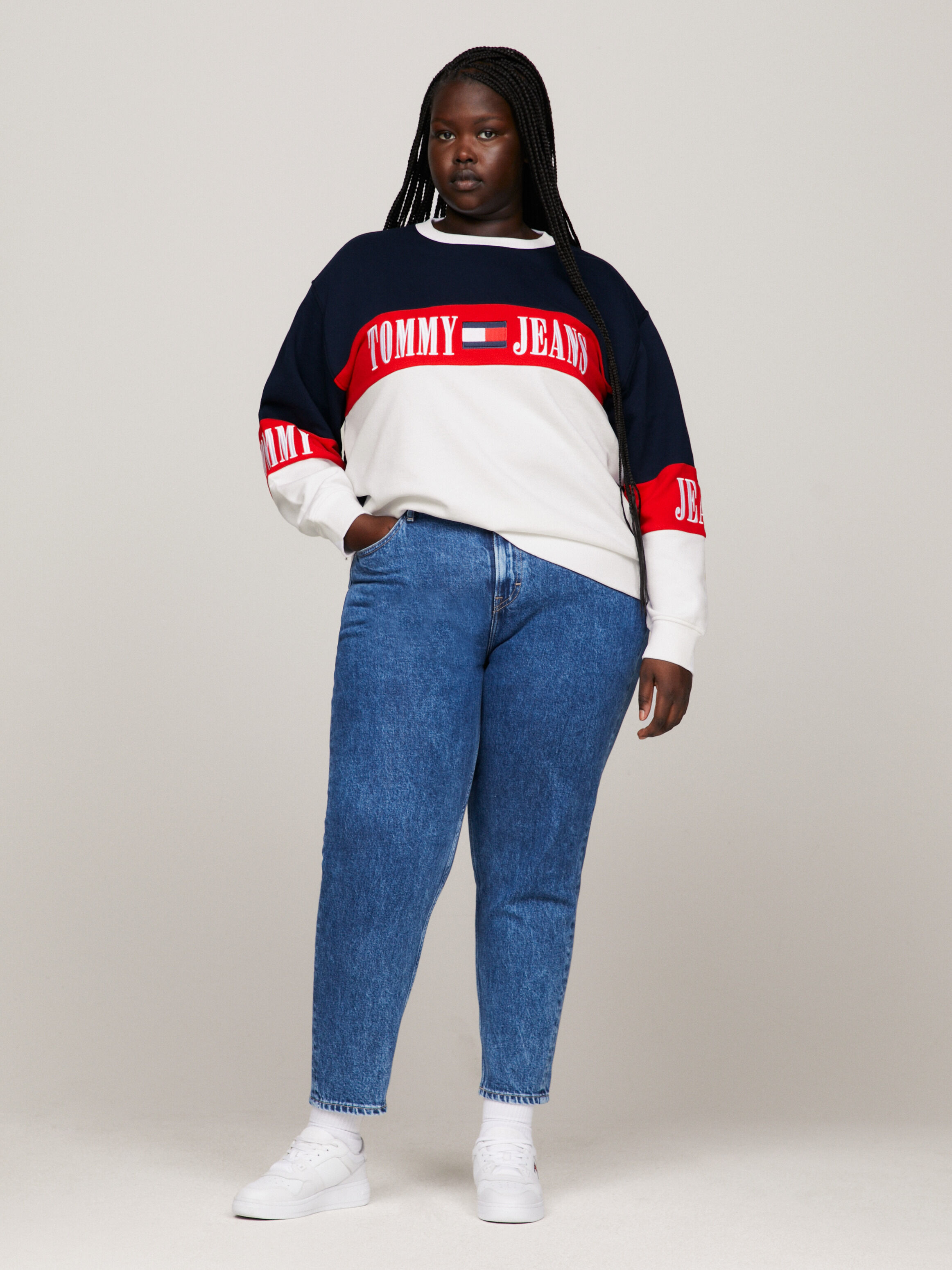 Tommy hilfiger sale colour block sweatshirt