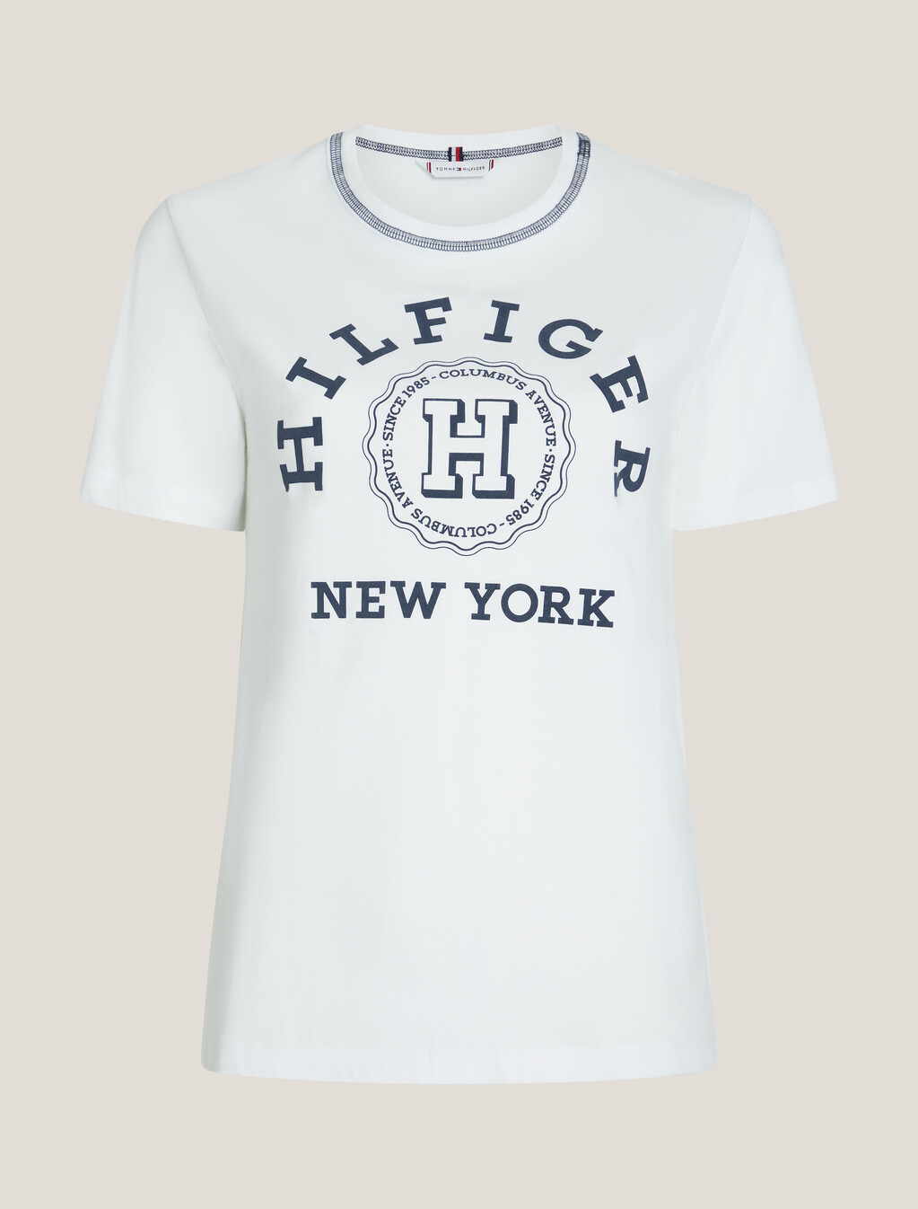 Varsity Hilfiger T-Shirt, Th Optic White, hi-res
