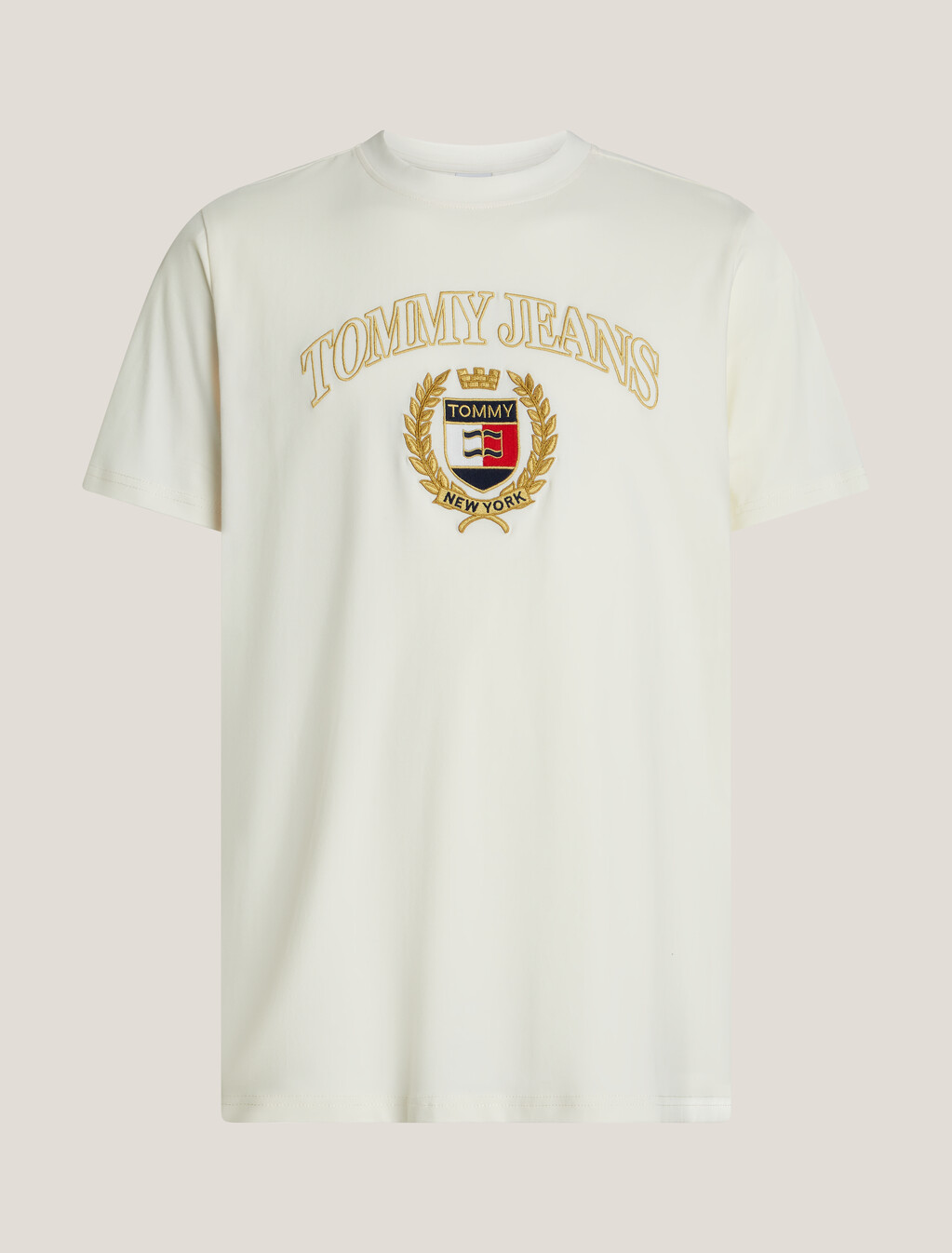 Golden Crest Slim T-Shirt, Ancient White, hi-res