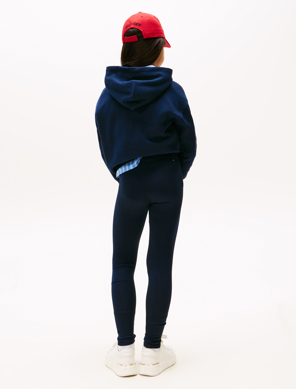 Diamant&eacute; Flag Skinny Full Length Leggings, Dark Night Navy, hi-res
