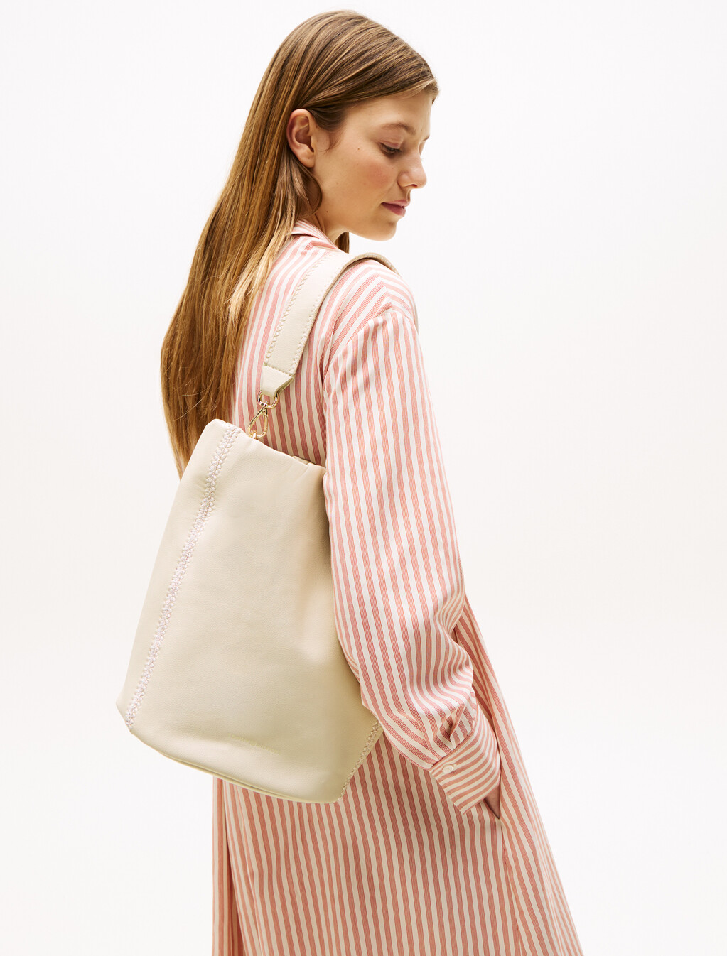 柔軟夏日水桶包, Classic Beige, hi-res