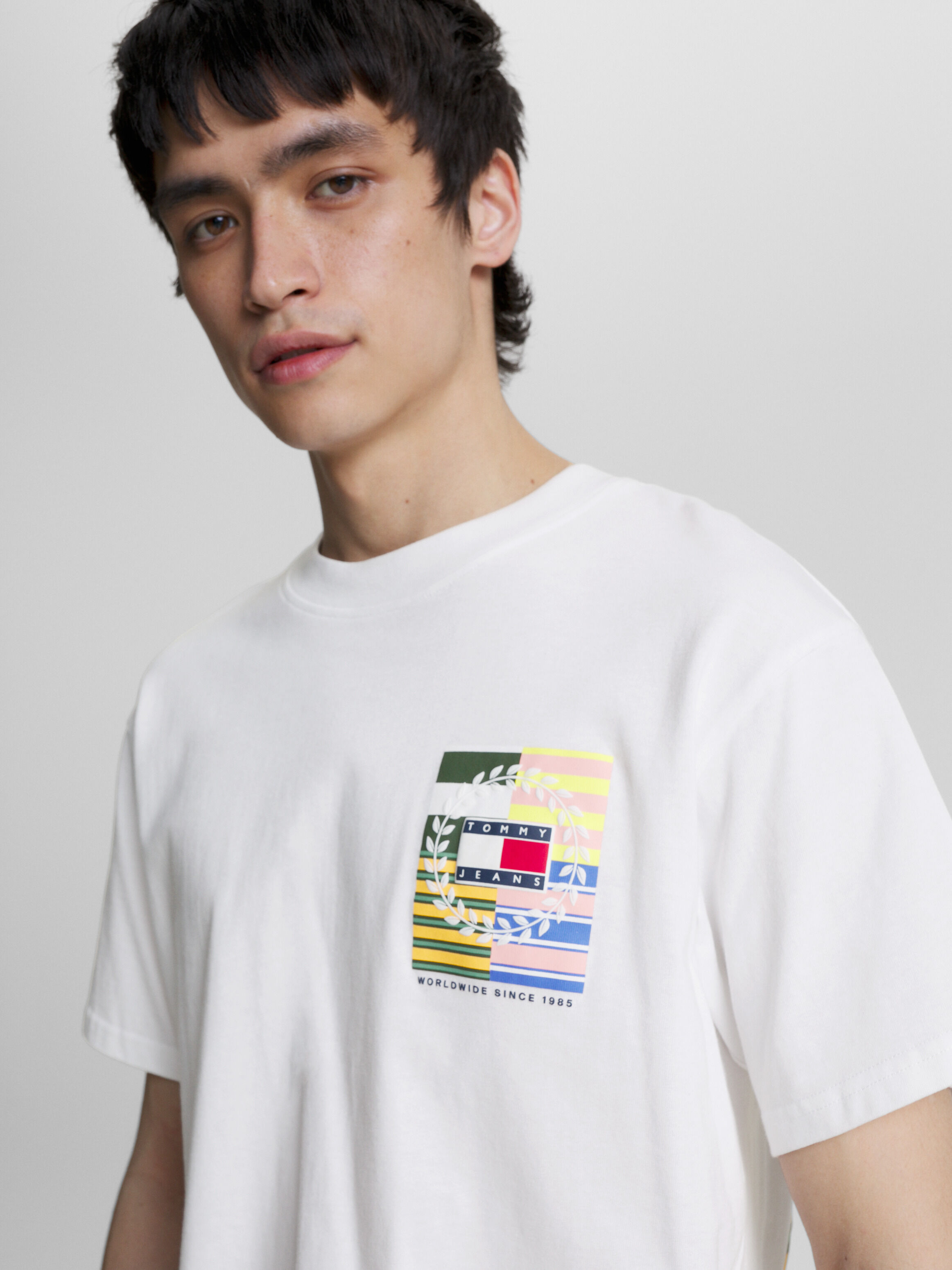 Back Flag Badge Relaxed Fit T Shirt