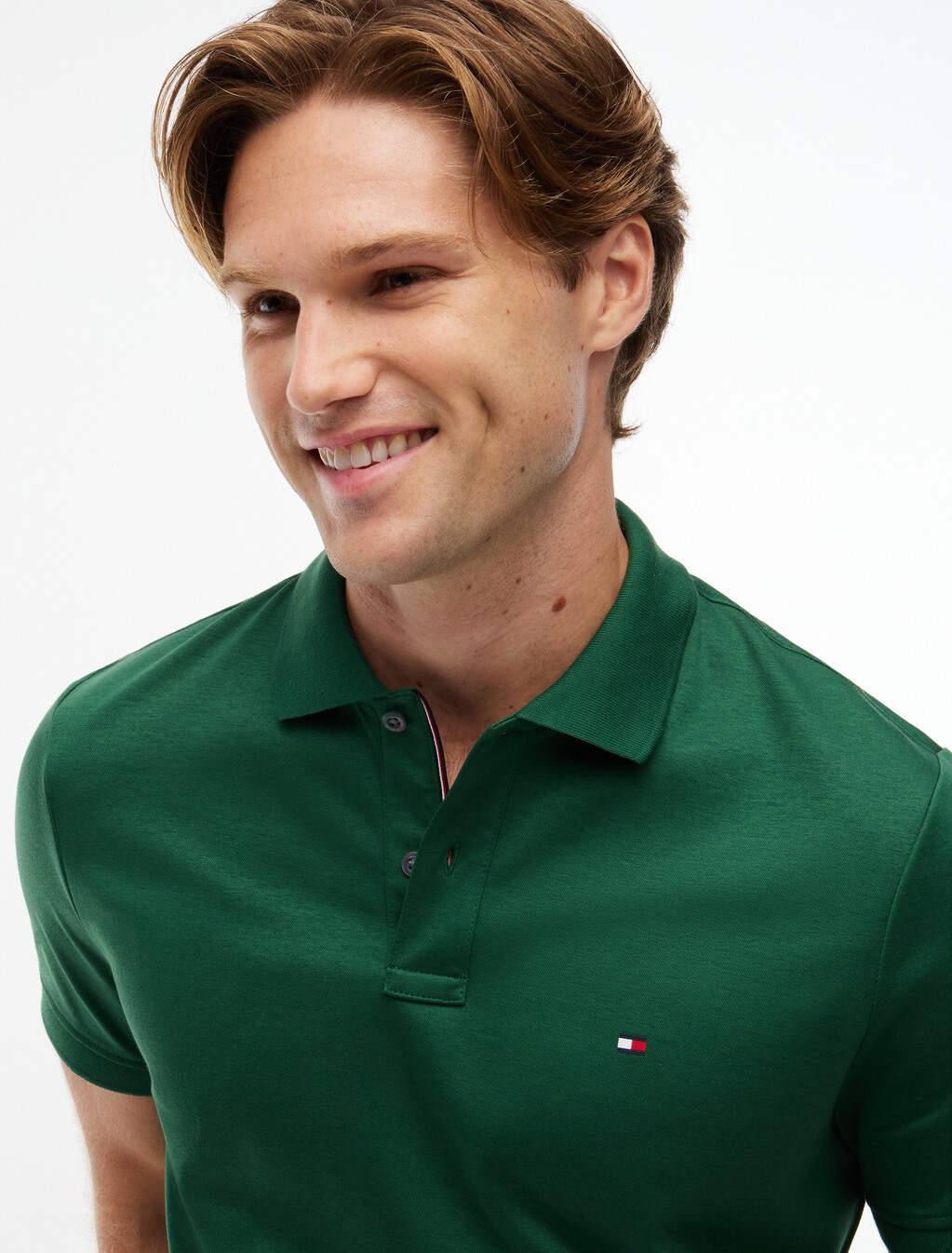 Performance Regular Fit Jaquard Polo Shirt, Street Green, hi-res