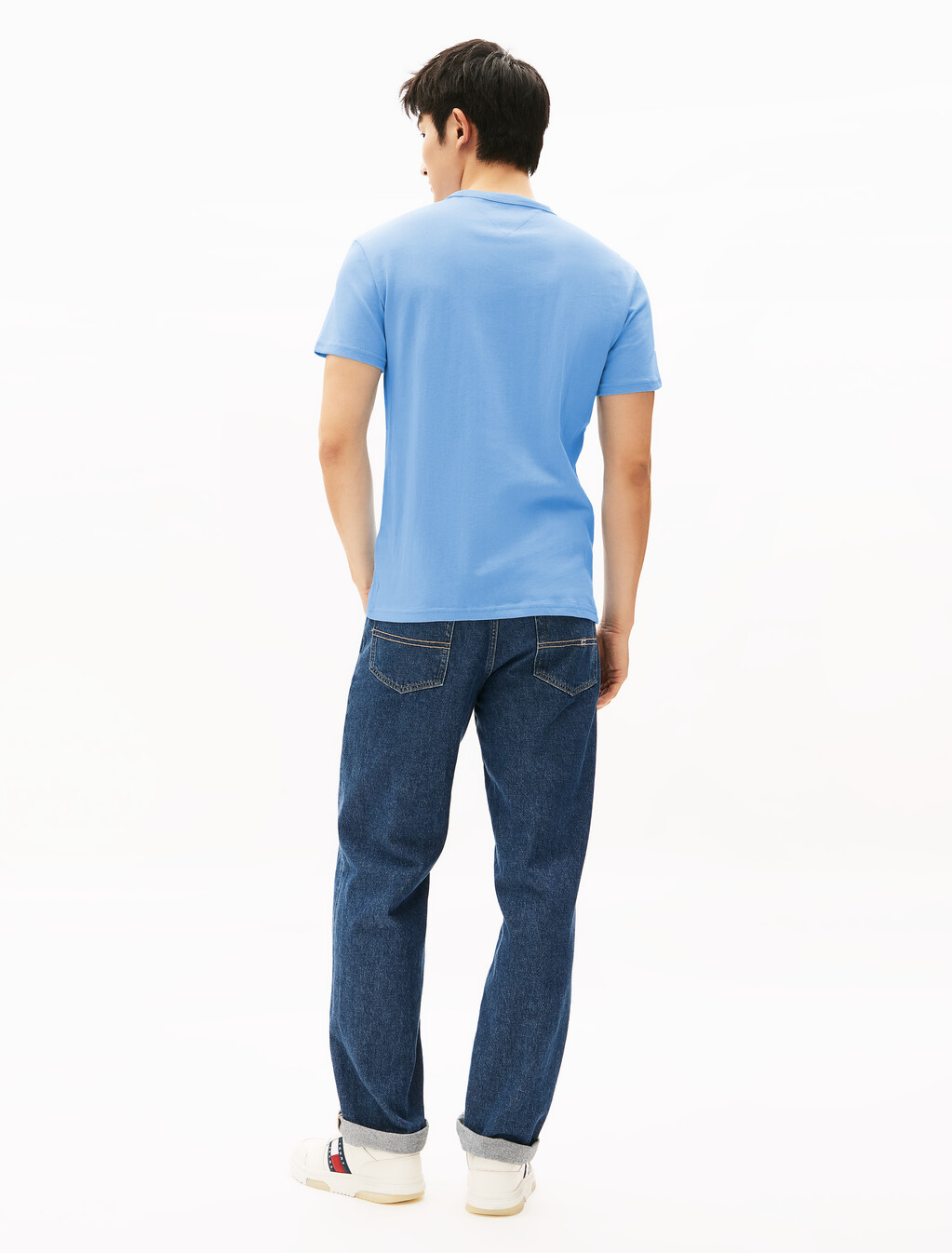 Tommy Badge Crew Neck T-Shirt, Sugarplum Blue, hi-res