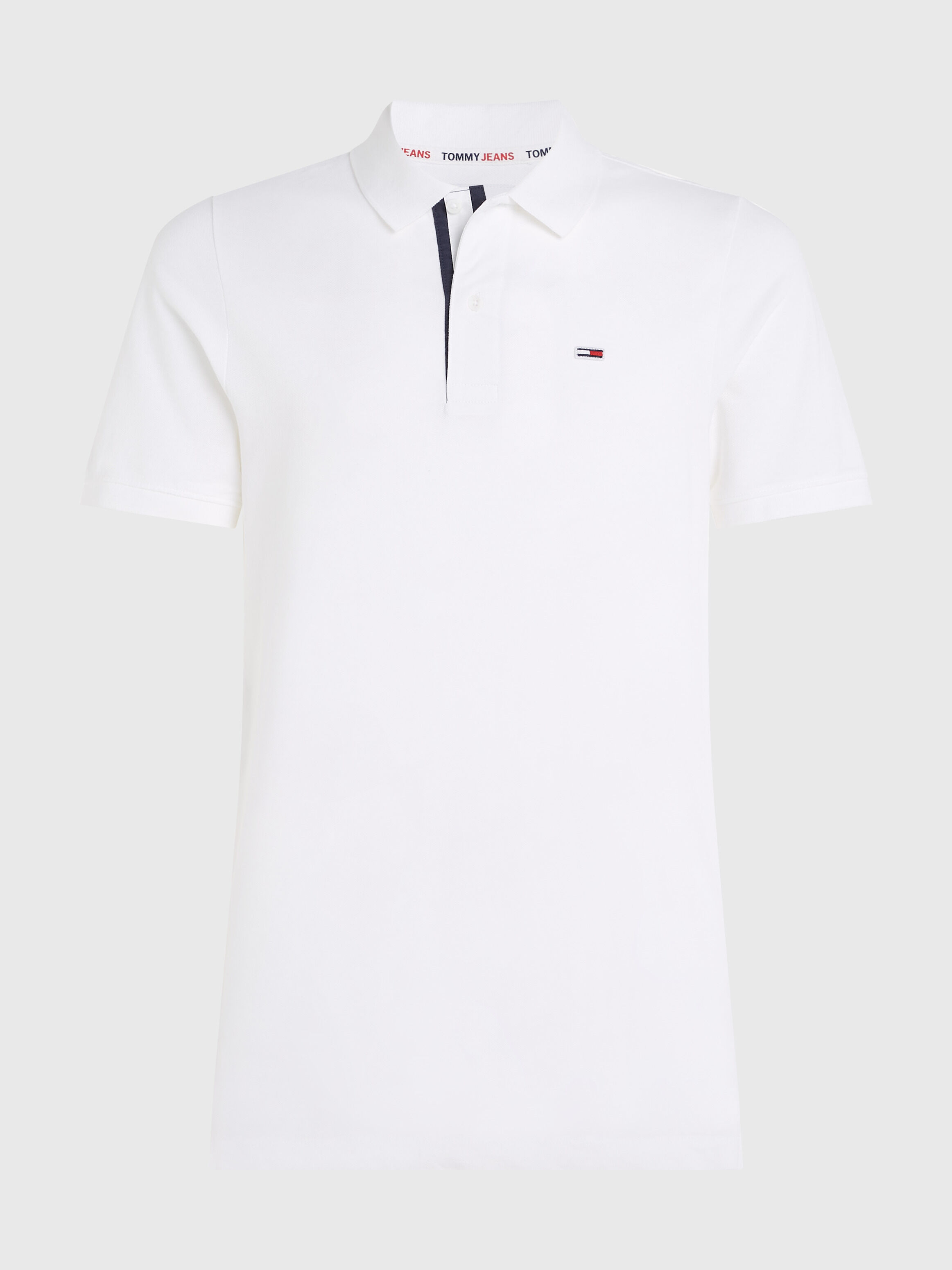 Tommy Jeans Flag Slim Polo white Tommy Hilfiger Taiwan