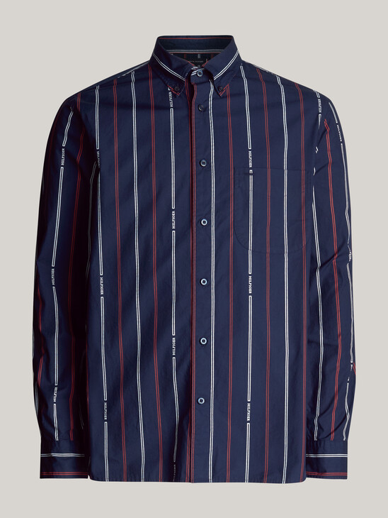 Hilfiger Monotype Pinstripe Regular Fit Shirt