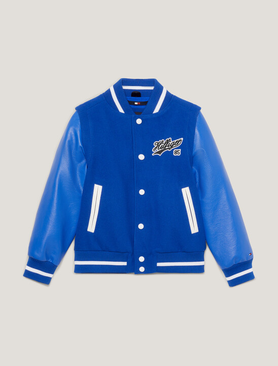 Varsity 拉鍊袖背面Logo飛行員外套