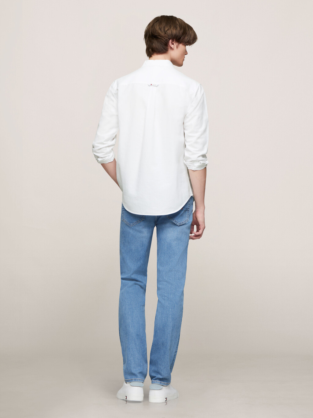 Regular Oxford Shirt, White, hi-res