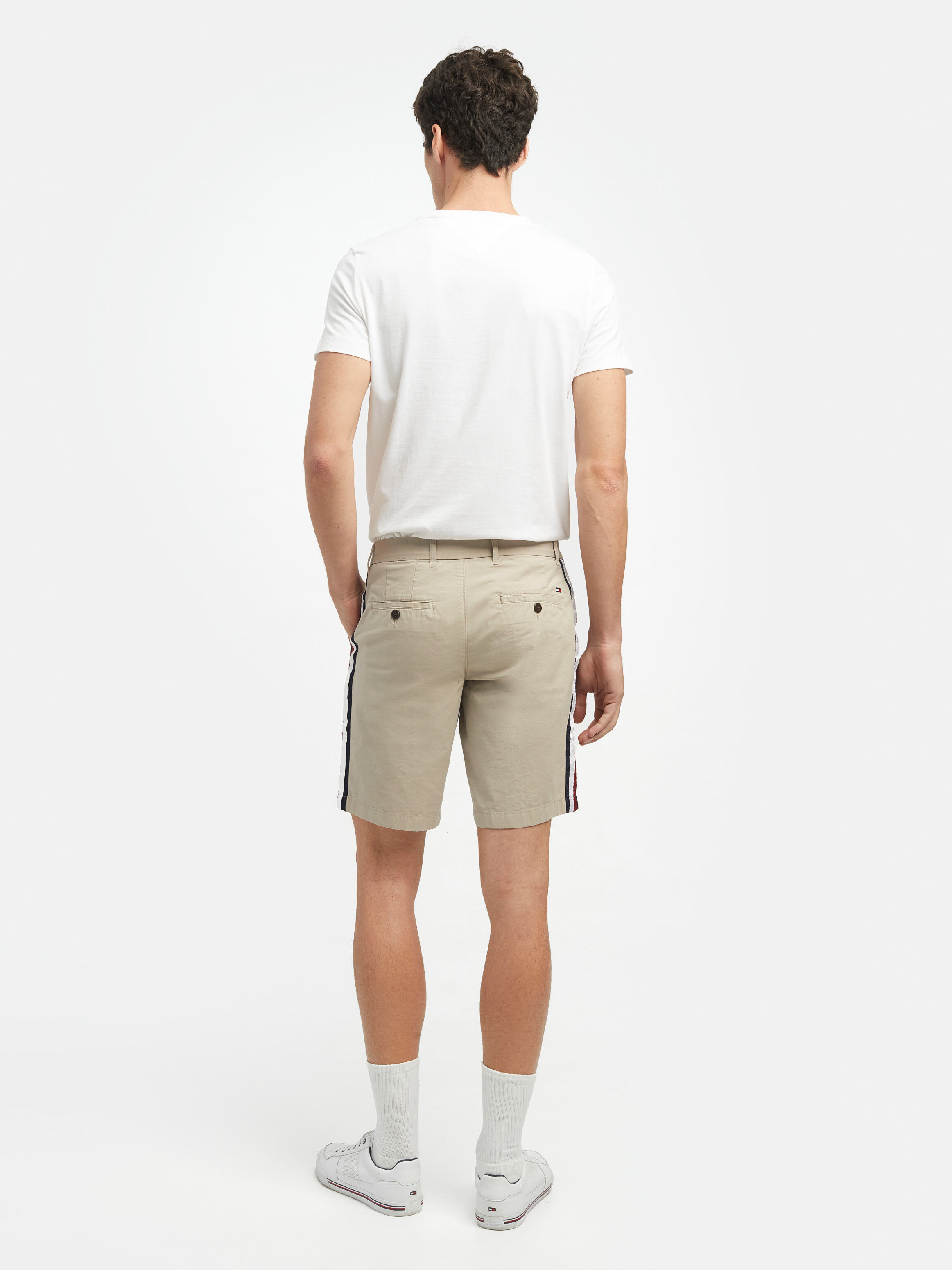 Brooklyn Twill Side Tape Shorts natural Tommy Hilfiger Taiwan