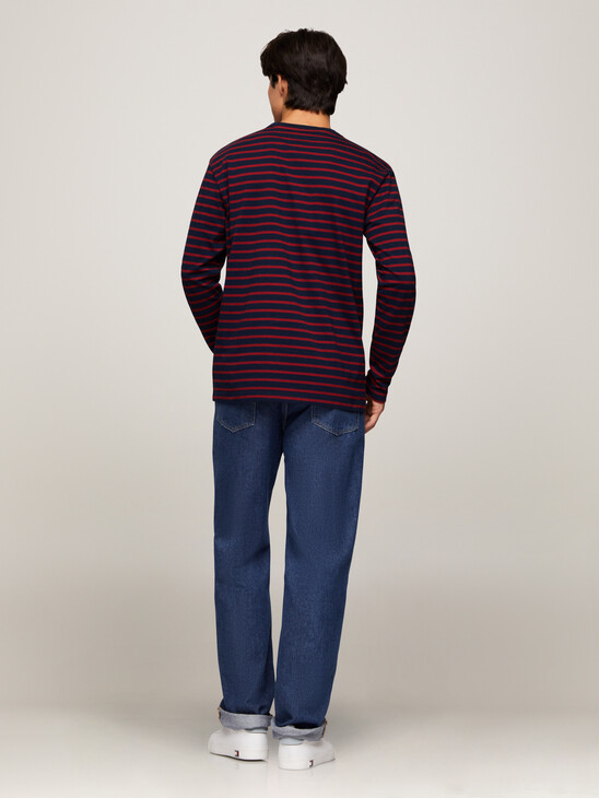 Breton Stripe Organic Cotton Long Sleeve T-Shirt