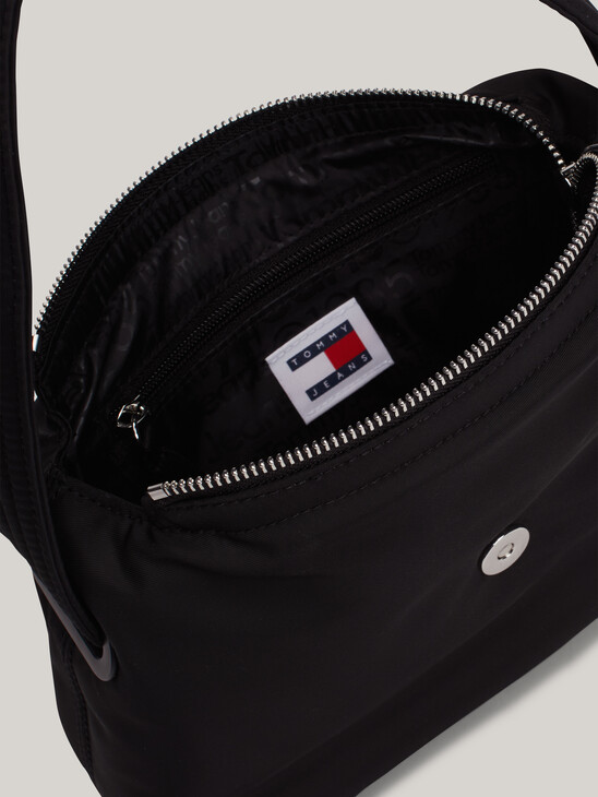 City Metal Logo Shoulder Bag