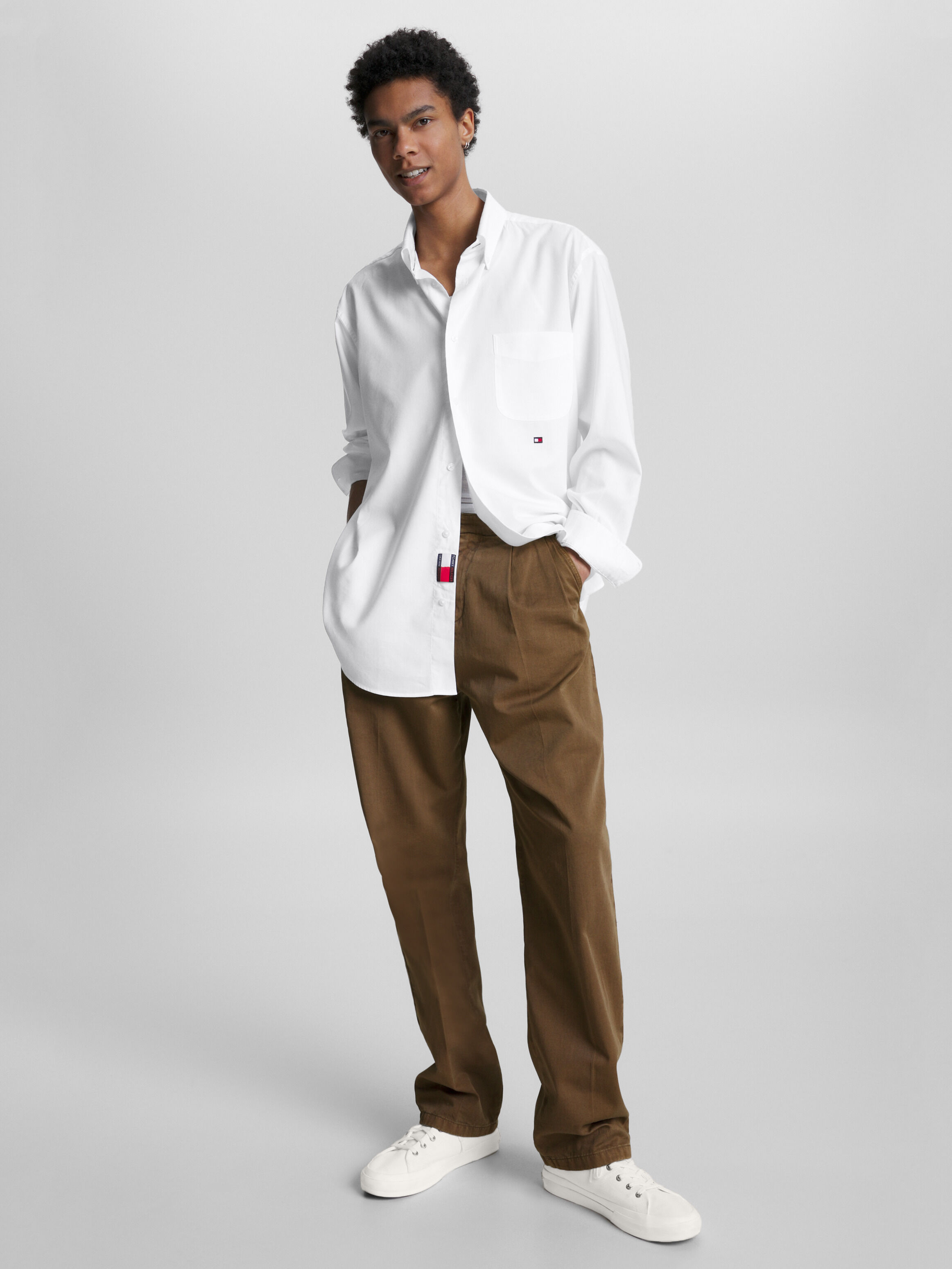 Tommy hilfiger white formal shirt outlet