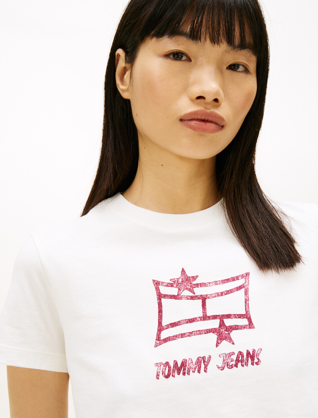 Tommy Star Graphic Print T-Shirt, Ecru, hi-res