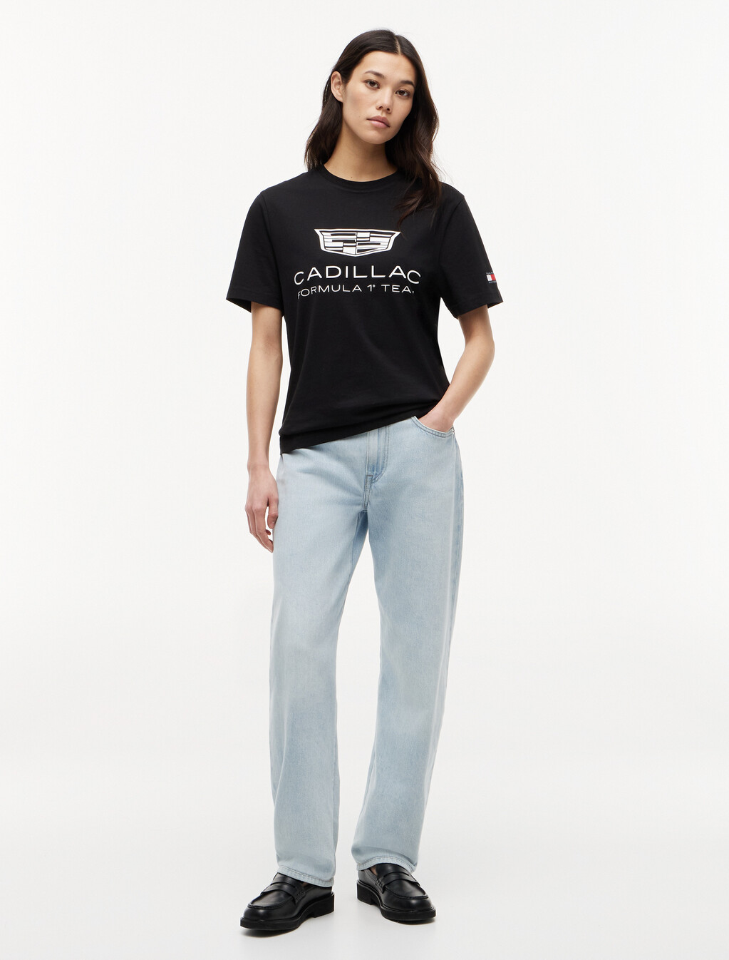 TH x Cadillac Formula 1&reg; Team Logo T-Shirt, Black, hi-res