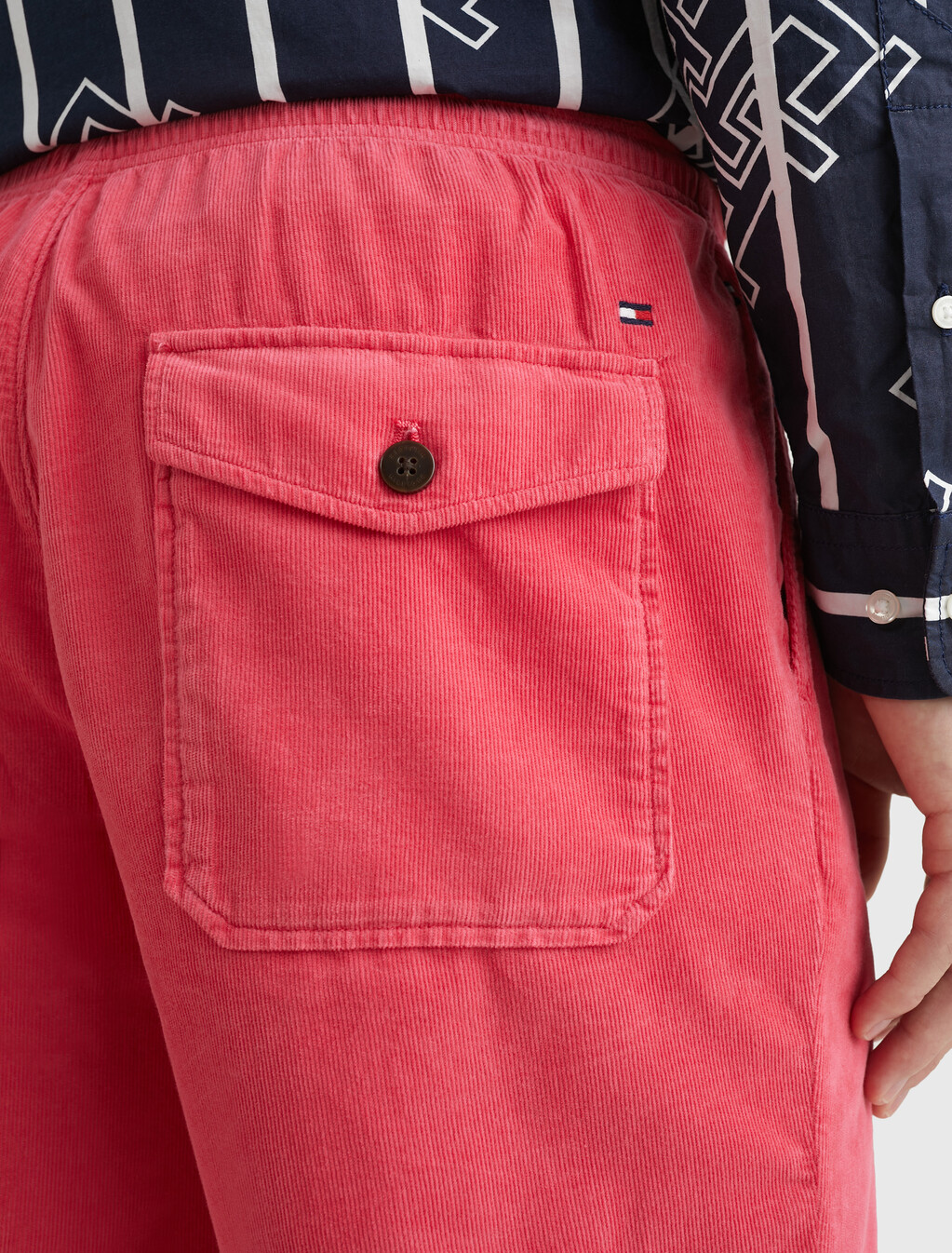 Harlem Corduroy Relaxed Fit Shorts, Deep Crimson Fruit, hi-res