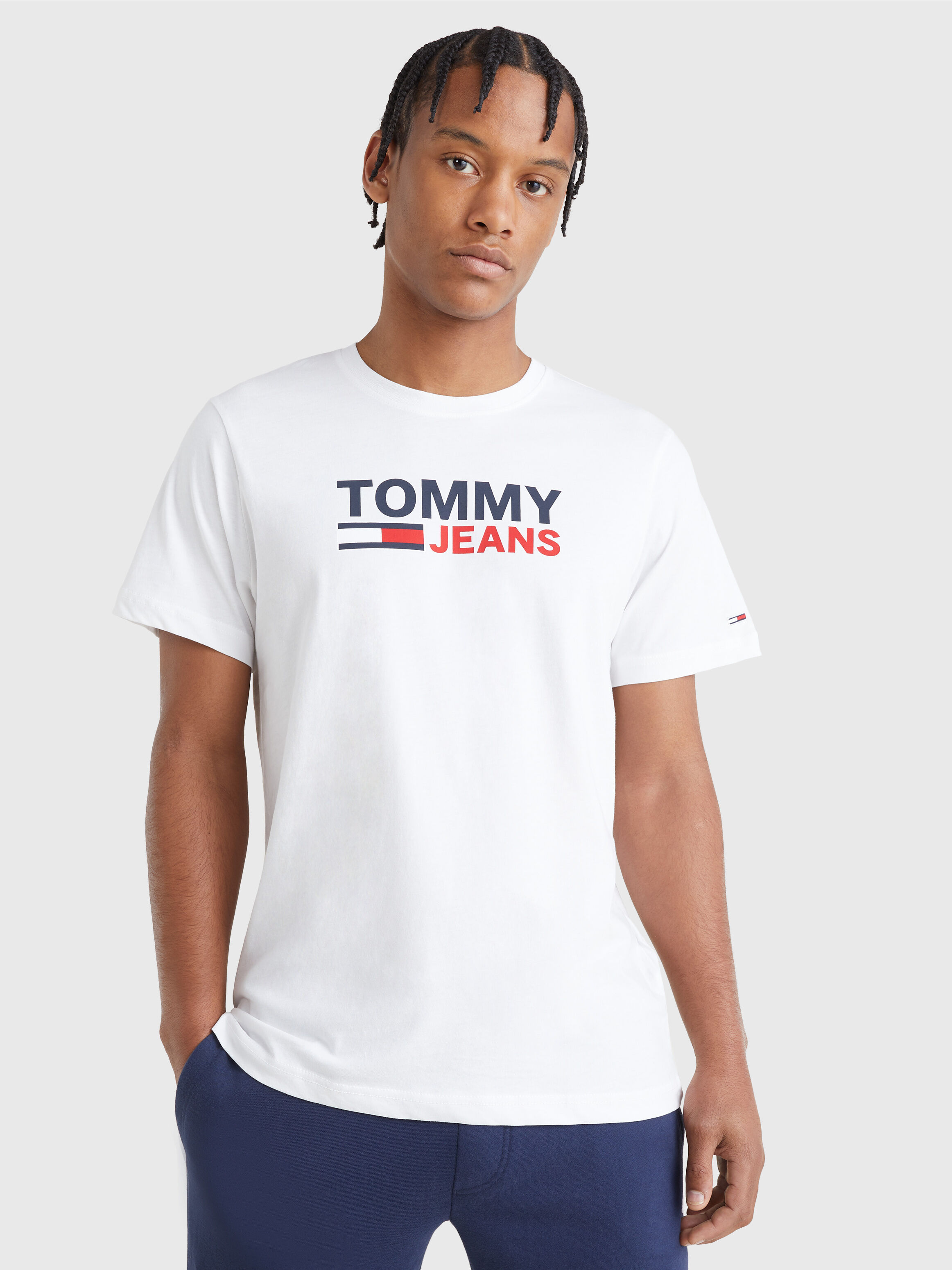 Corporate Signature T Shirt white Tommy Hilfiger Taiwan