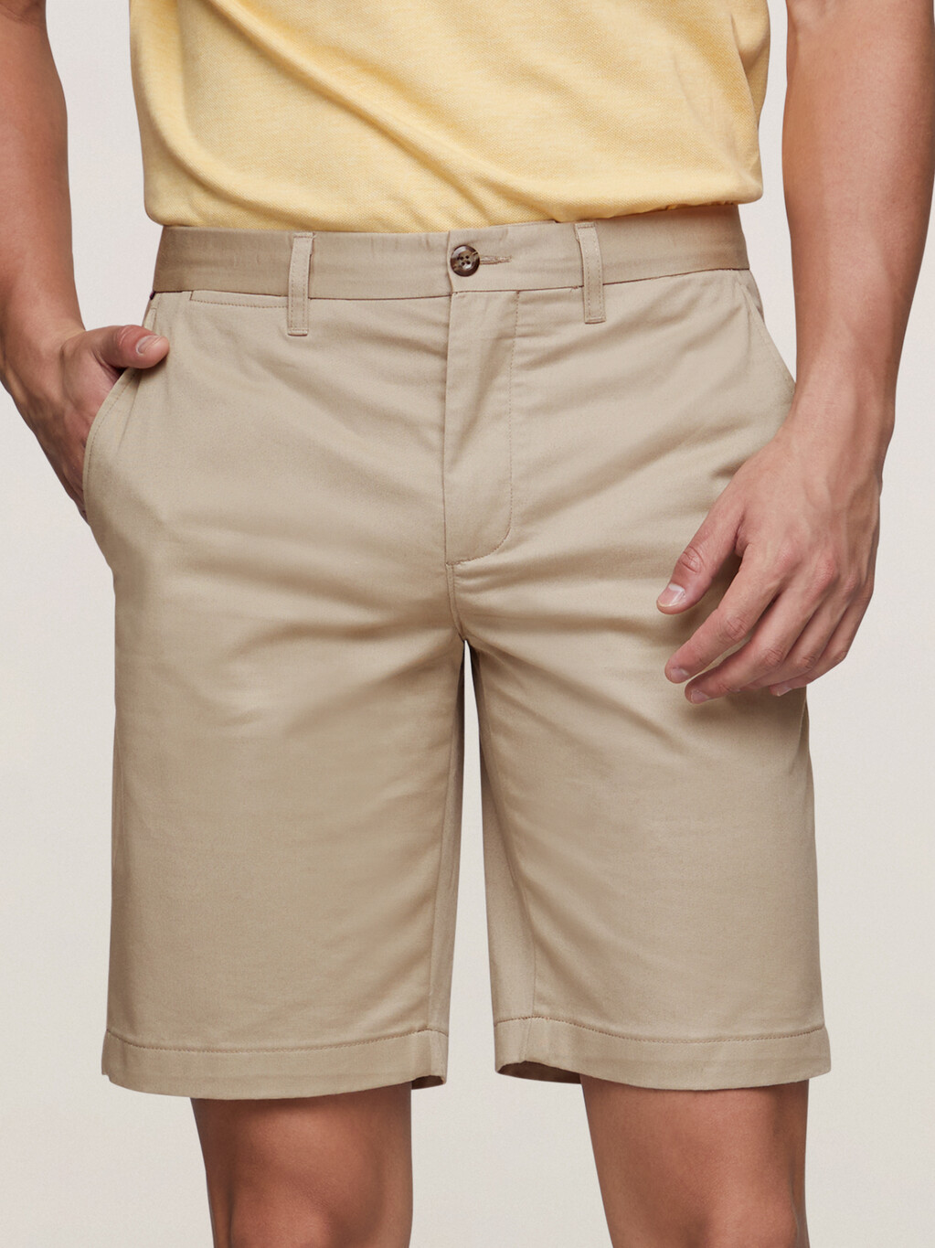 Brooklyn Tech Twill Shorts, Beige, hi-res