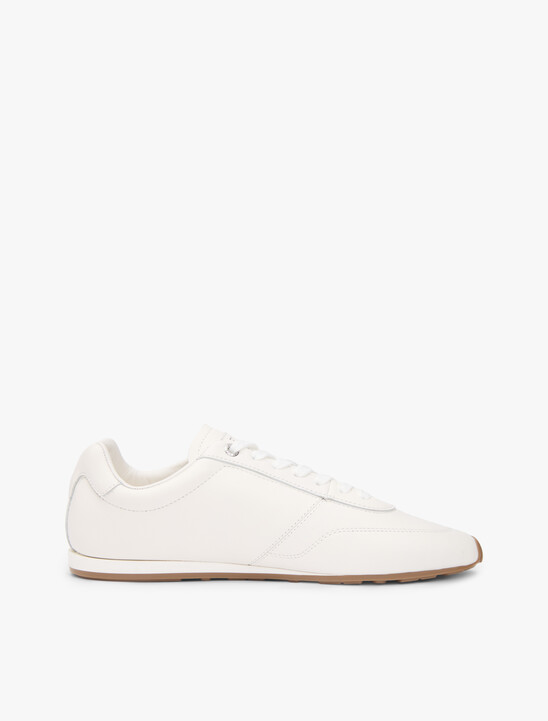 Low Profile Logo Leather Trainers