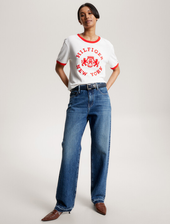 Varsity Flocked Logo T-Shirt