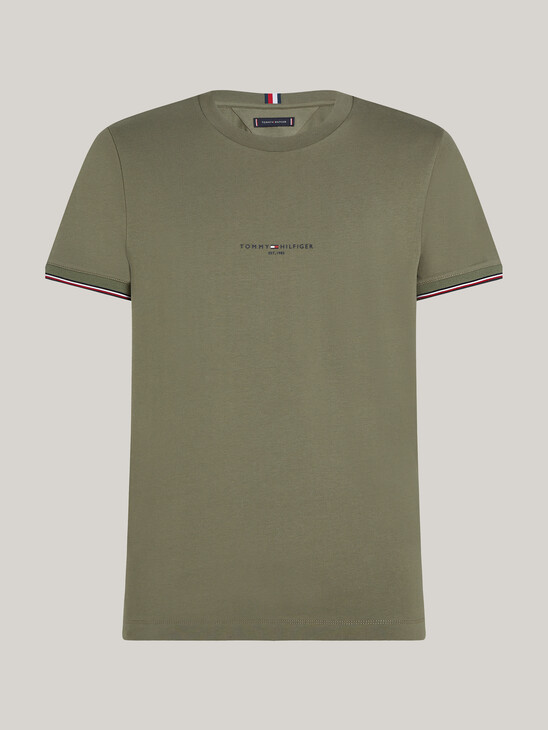 Tipped Cuff Slim Fit T-Shirt