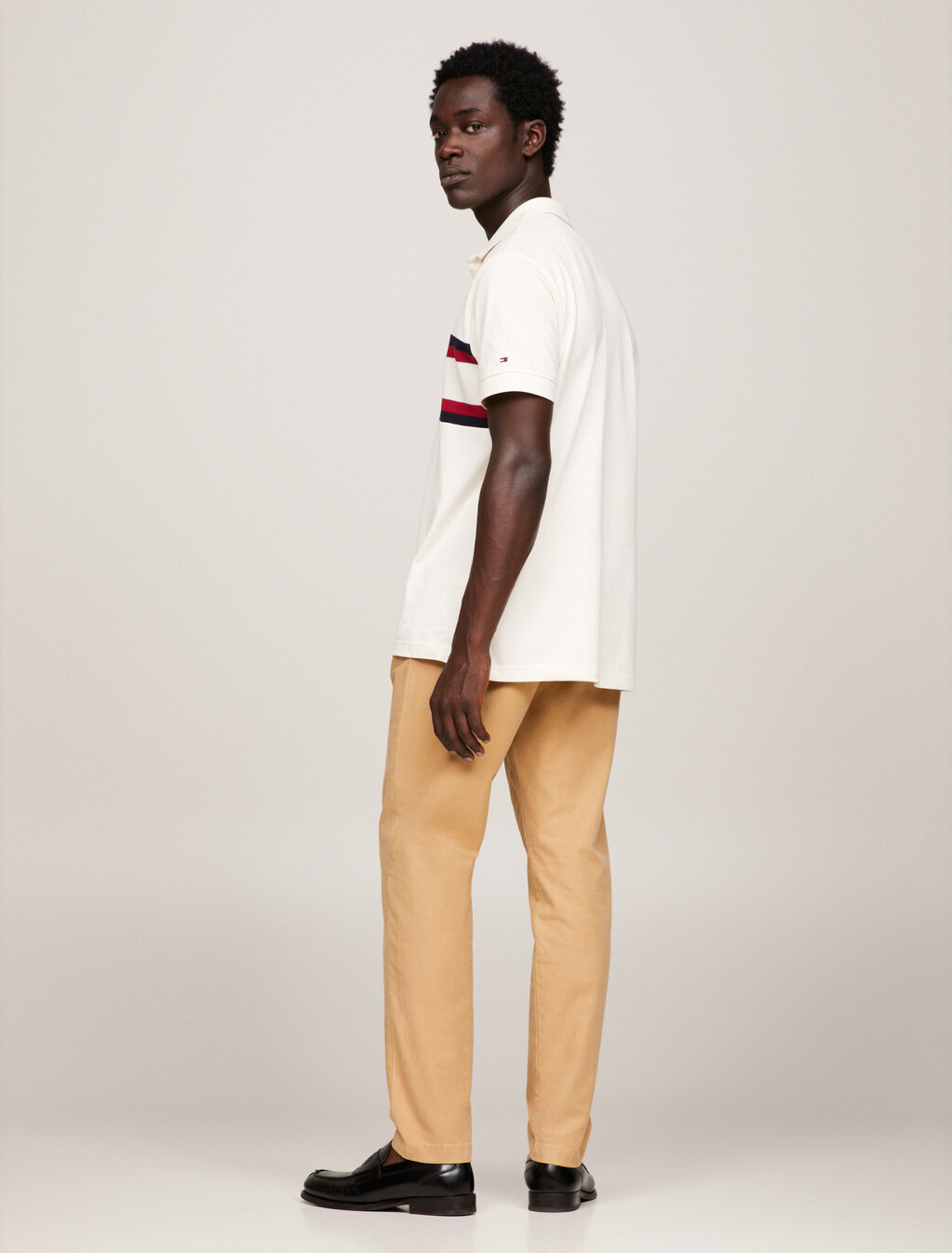 Hilfiger Monotype Colour-Blocked Polo, Calico, hi-res